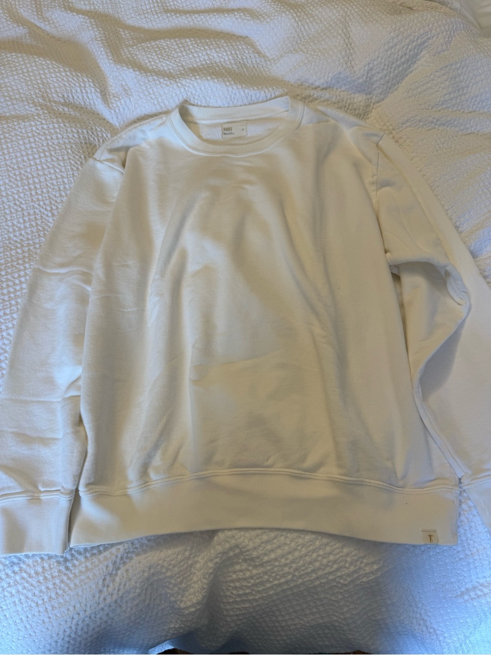 TKEES White Crewneck Sweatshirt